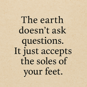 A centered quote on a light parchment background reading “You already have permission to live like this.”